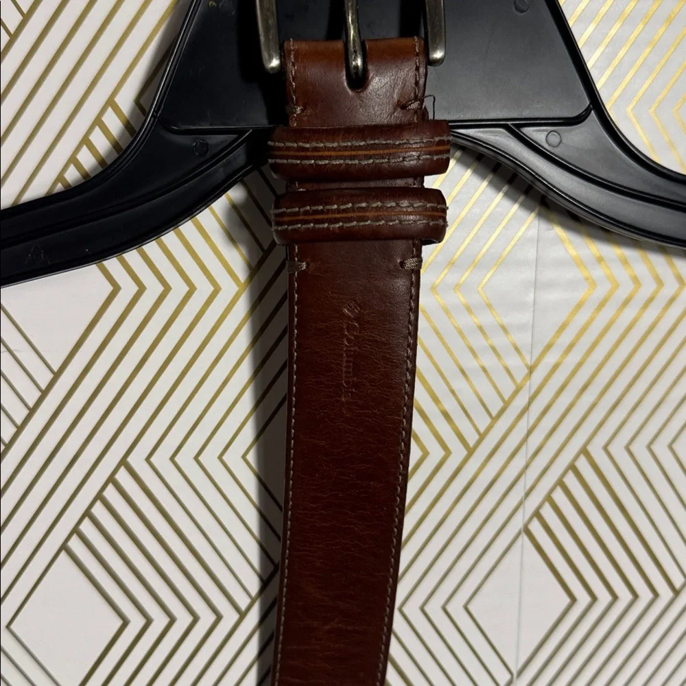 Columbia Brown Leather Belt men’s size 44 double‎ loop